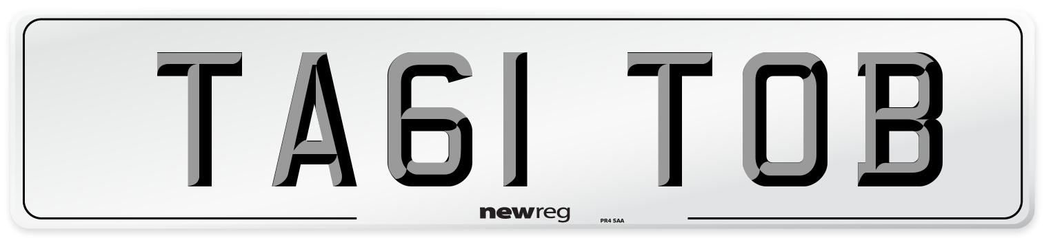 TA61 TOB Number Plate from New Reg